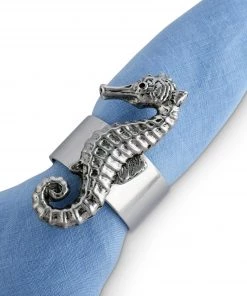 Arthur Court Sea Horse Napkin Rings - Set Of 4