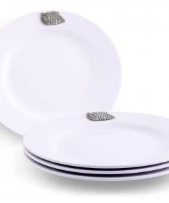 Arthur Court Sea Shell Melamine Lunch Plates - Set Of 4