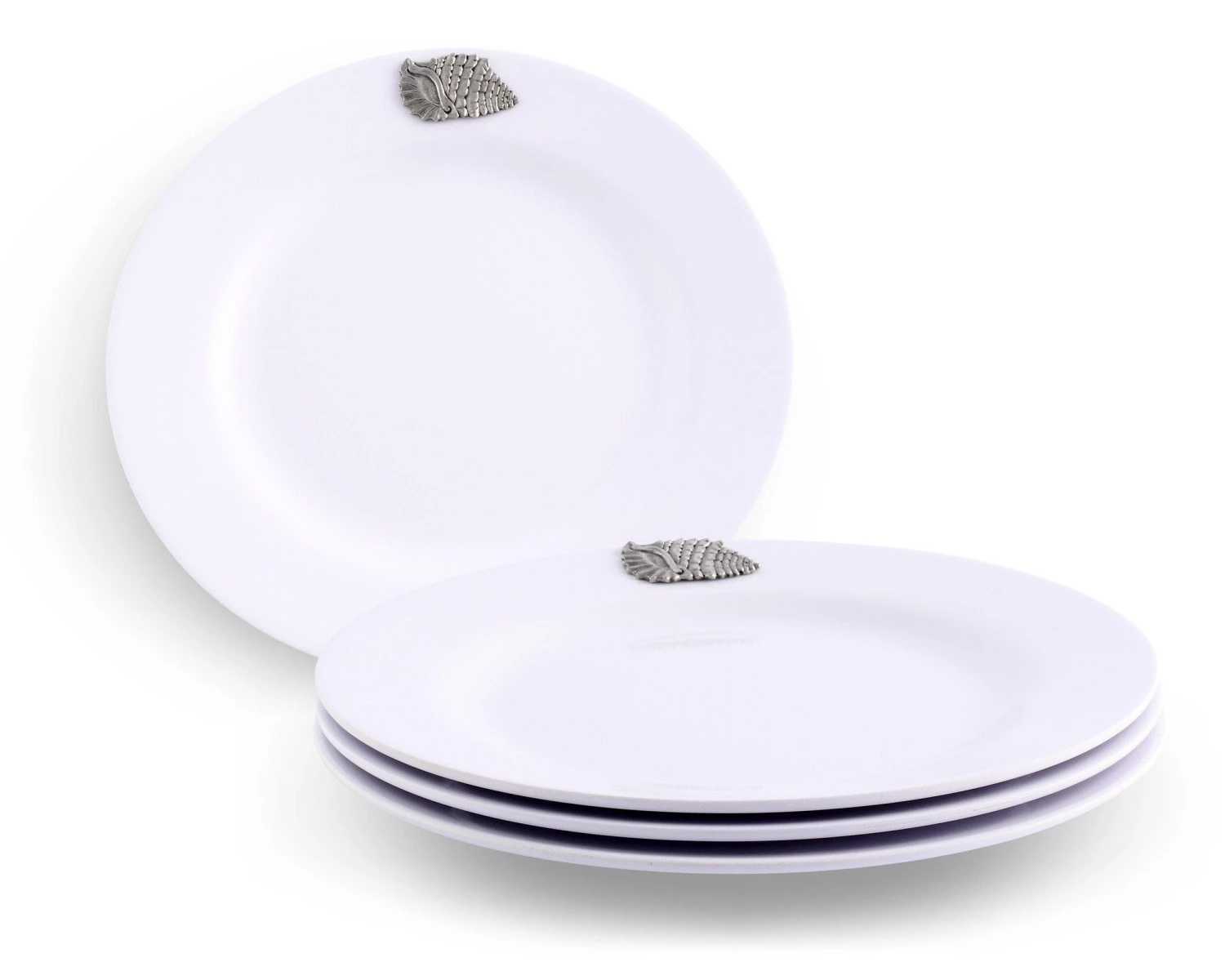 Arthur Court Sea Shell Melamine Lunch Plates - Set Of 4