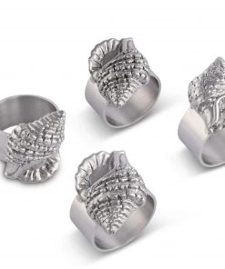 Arthur Court Sea Shell Napkin Rings - Set Of 4