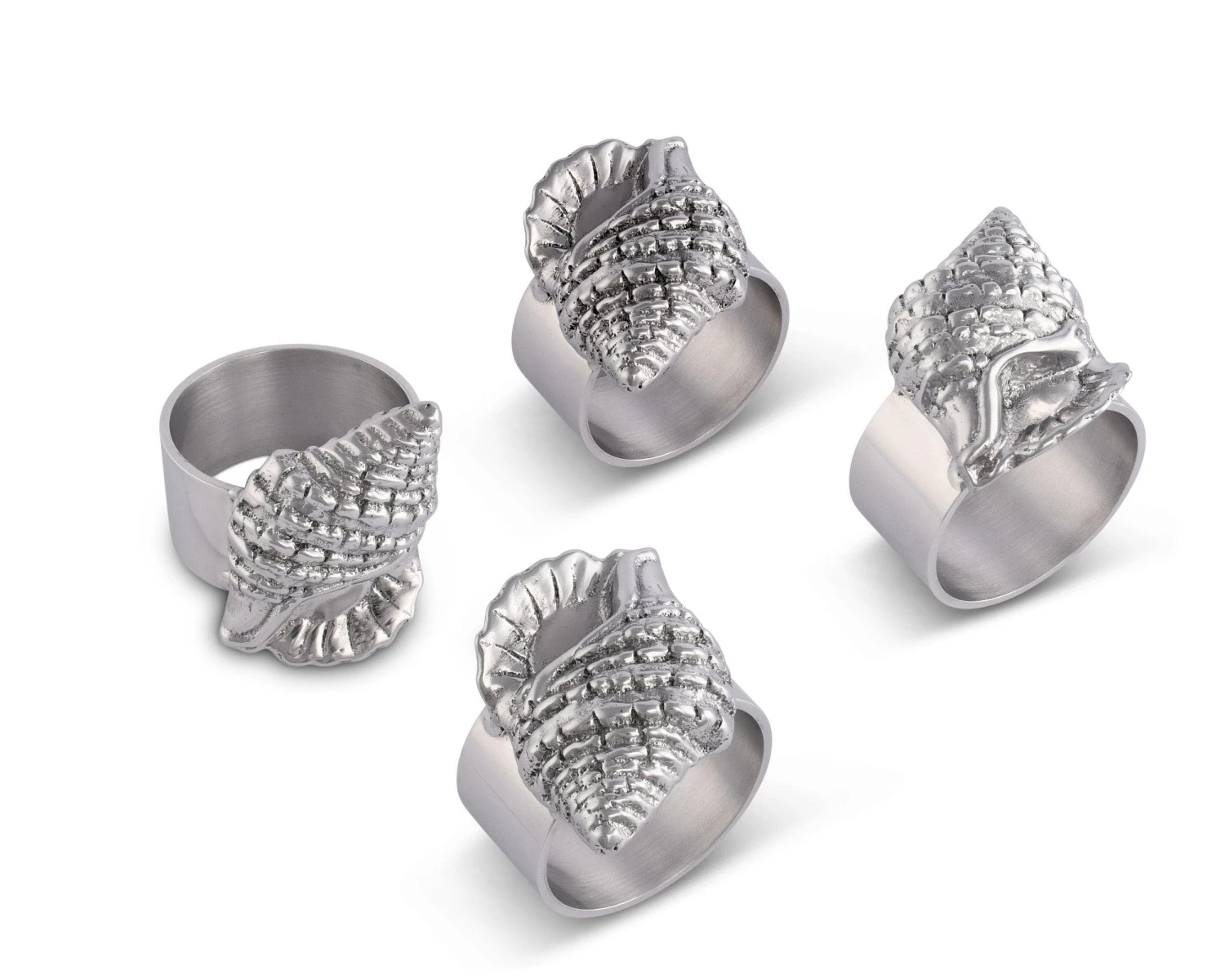 Arthur Court Sea Shell Napkin Rings - Set Of 4