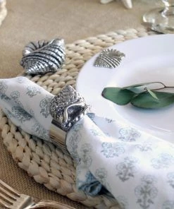 Arthur Court Sea Shell Napkin Rings - Set Of 4