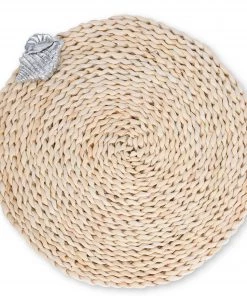 Arthur Court Sea Shell Twisted Seagrass Placemats - Set Of 4