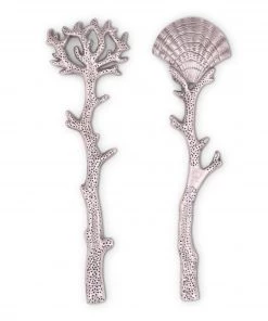 Arthur Court Salad Serving Sets Shell And Sea Life Serving Set