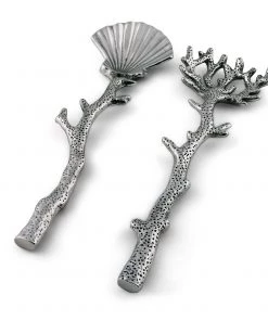 Arthur Court Salad Serving Sets Shell And Sea Life Serving Set