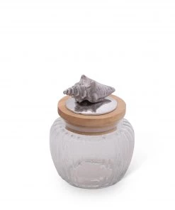 Arthur Court Shell Glass Canister