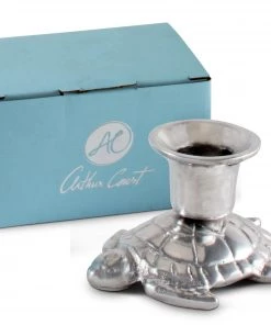 Arthur Court Turtle Candle Holders