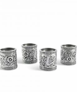 Arthur Court Concho Pattern Napkin Rings Set Of 4 Western