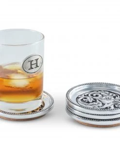 Arthur Court Concho Western Drink Coaster Set Of 4