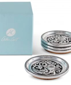 Arthur Court Concho Western Drink Coaster Set Of 4