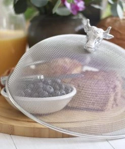 Arthur Court Cow Head 3 Piece Picnic Cheese Board / Spreader