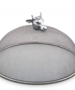 Arthur Court Cow Head Stainless Mesh Picnic Cover