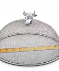 Arthur Court Cow Head Stainless Mesh Picnic Cover