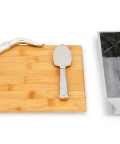 Arthur Court Longhorn Bamboo Cheese Set