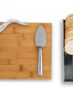 Arthur Court Longhorn Bamboo Cheese Set