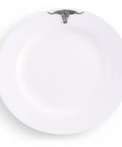 Arthur Court Longhorn Melamine Lunch Plates - Set Of 4