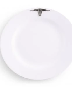 Arthur Court Longhorn Melamine Lunch Plates - Set Of 4