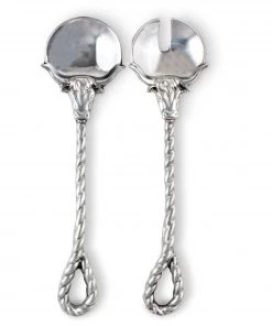 Arthur Court Western Longhorn Serving Set