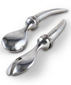 Arthur Court Longhorn Serving Set Western