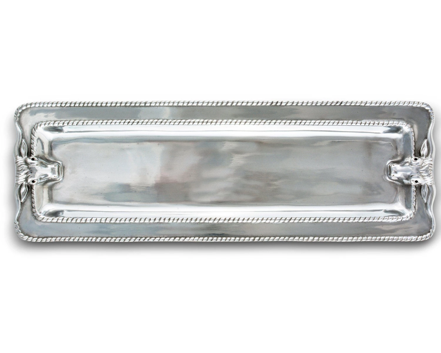 Arthur Court Longhorn With Braid Oblong Tray