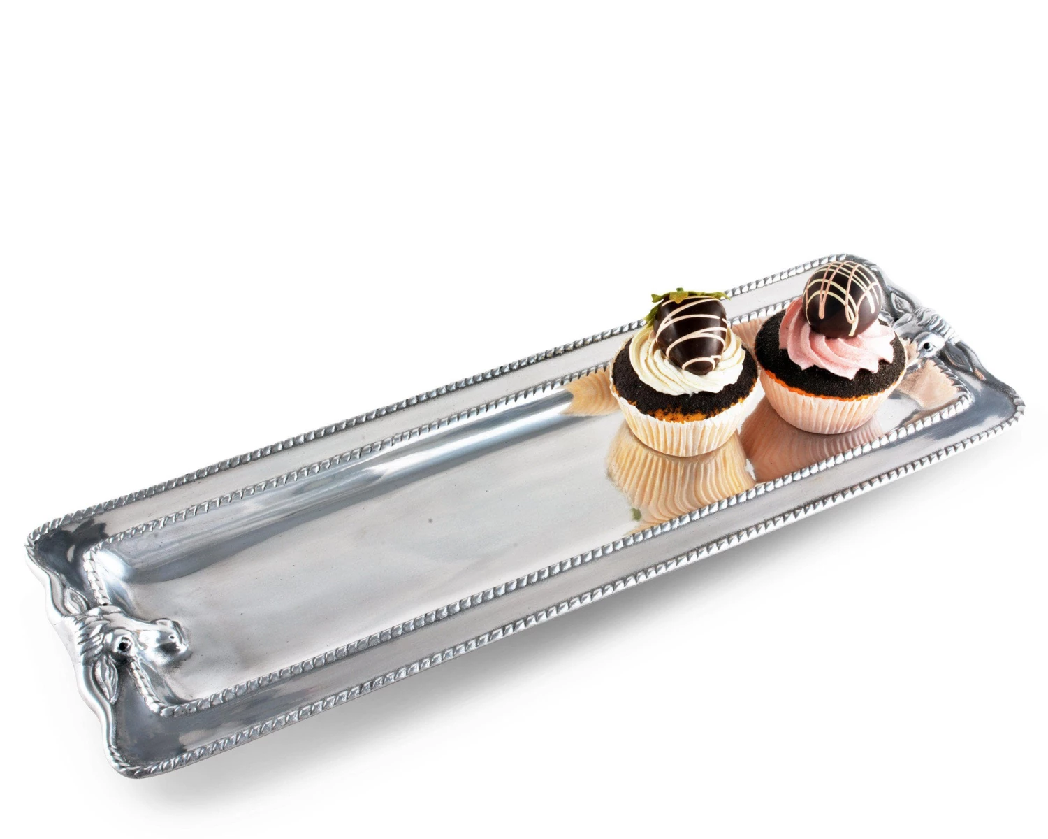 Arthur Court Longhorn With Braid Oblong Tray