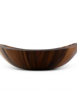 Arthur Court Salad Bowls Munich Pattern Large Acacia Wood Salad Bowl