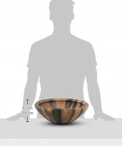 Arthur Court Salinas Style Wooden Acacia Salad Bowl Large Salad Bowls