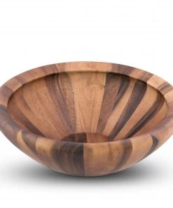 Arthur Court Salinas Style Wooden Acacia Salad Bowl Large Salad Bowls