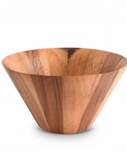 Arthur Court Straight Side Wooden Acacia Salad Bowl Large Salad Bowls
