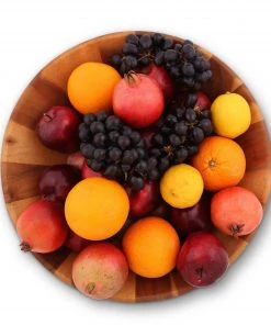 Arthur Court Wok Style Wooden Acacia Salad Bowl Extra Large